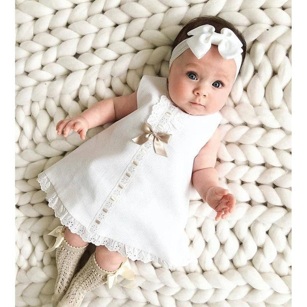 Rorychen Brand 2019 New Summer Girls Dress Sleeveless Girls Casual Maxi Dresses Fashion Kids Clothes with Headbands